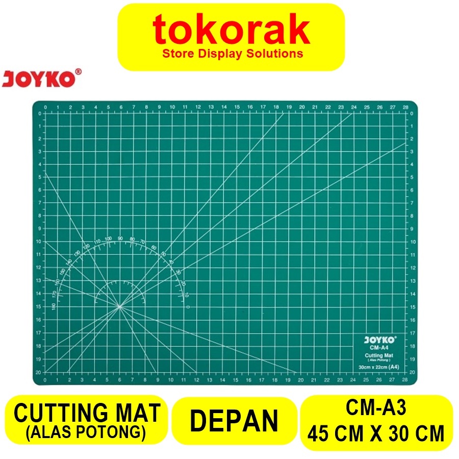 

CUTTING MAT KERTAS ALAS POTONG A3 JOYKO 45 X 30 CM 2 SISI PAD BOARD