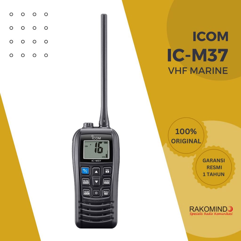 HT Marine VHF Icom IC-M37 Original Handy Talky VHF Marine