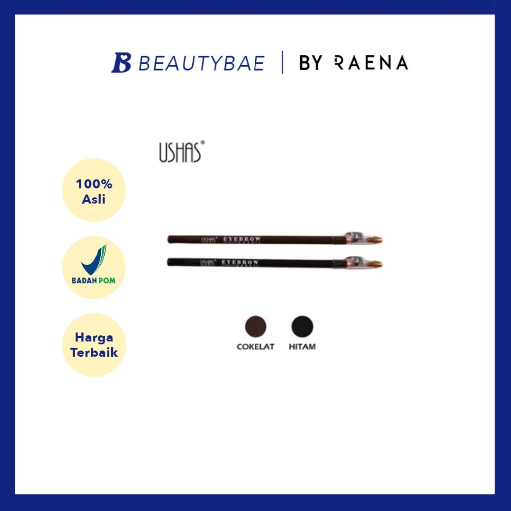 Ushas EB102 Eyebrow Pencil Black | 2.4gr