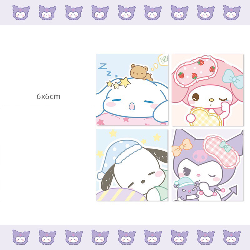 

50 Lembar Memo paper Sanrio mix