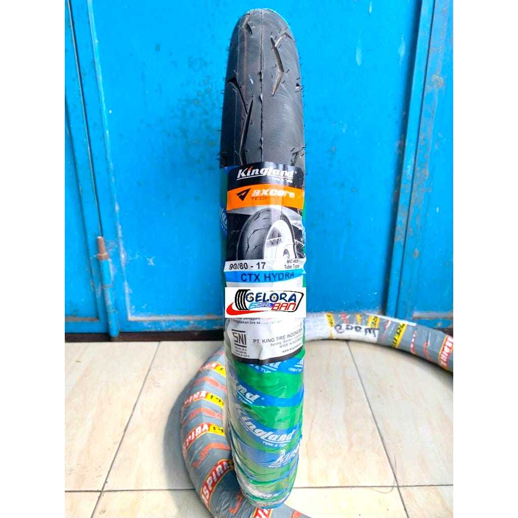 Ban Motor Kingland Axcero Ctx Hydra 90/80-17 Ban Motor ring 17 Tupetype/Bukan Tubeless ban luar 90/8