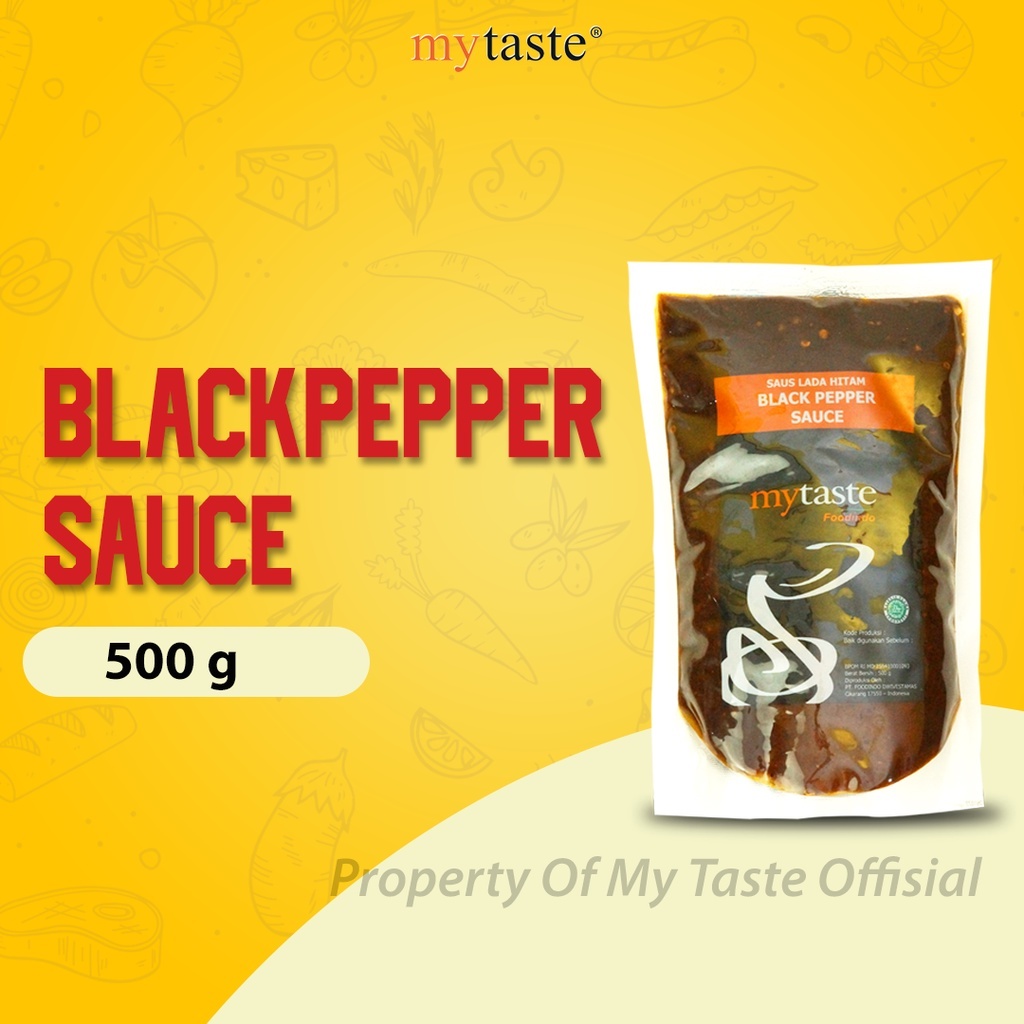 

MY TASTE BLACK PEPPER SAUCE KEMASAN 500 GRAM SAUS LADA HITAM UNTUK BUMBU BBQ DAGING GRILL BAKAR STEAK