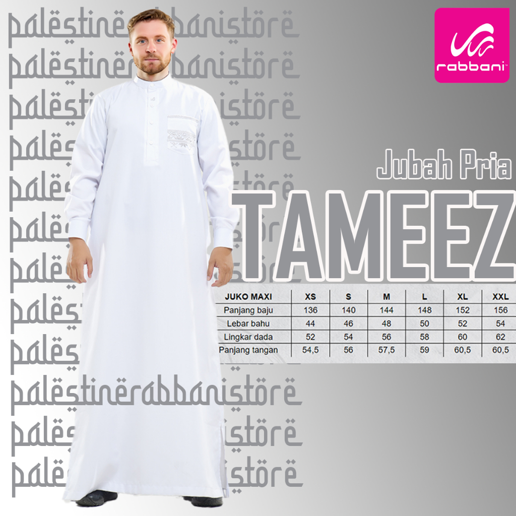 Gamis Pria Rabbani Warna Putih Coklat Hijau Army