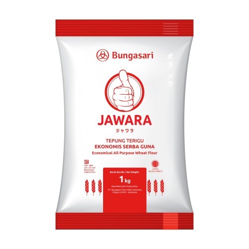 

Tepung terigu bola jawara 1kg /KARTON