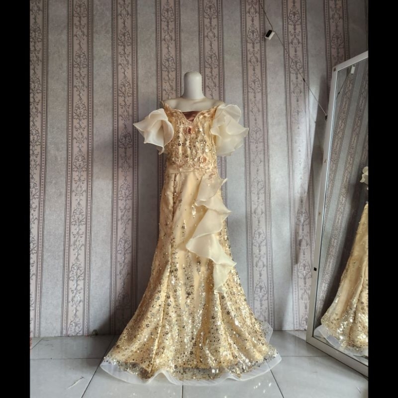 Dress duyung mermaid / baju pesta party / gaun singer penyanyi murah