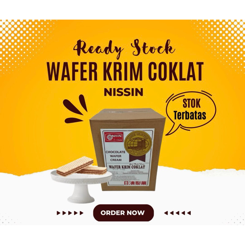 

Wafer Krim Coklat Nissin Dus 4kg