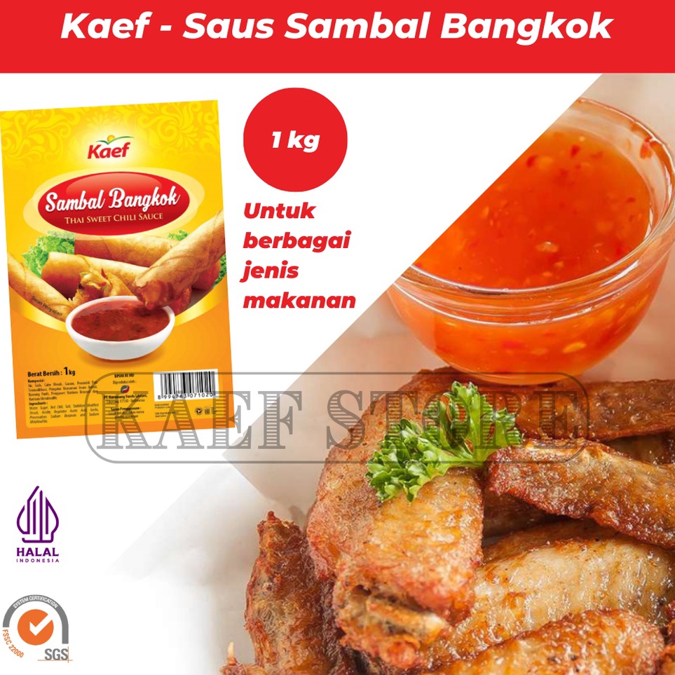 

Ready RPWCY Saus Sambal Bangkok Saos Sambel Bangkok Kaef 1kg R51 Laris