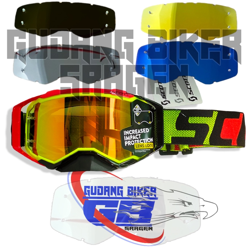Lensa Kaca Goggle Scott Prospect Kacamata Helm Trail