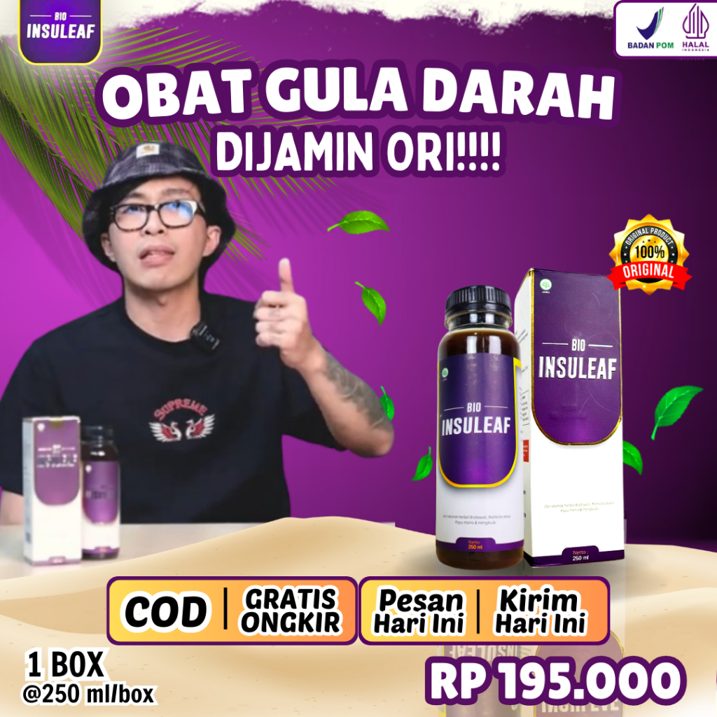 

Bio Insuleaf – Bio Insuleaf 100% Herbal Alami Cegah Diabetes Bantu Turunkan Gula Darah Cegah Kencing Manis Asam Urat & Kolesterol BPOM-herba anti kencing manis-herba anti diabetes-BIO INSULEAF