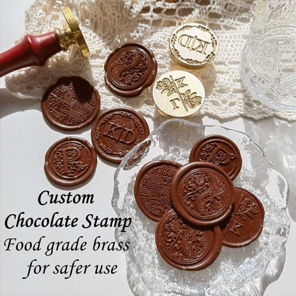 

Custom Chocolate Logo Stamp, Custom Chocolate Stamp, Stamp For Chocolate, Chocolate Logo Branding, Custom wax Stamp proses cepat
