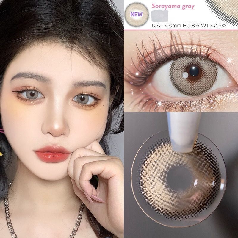 MYSTICEYES SORAYAMA Soflens Lensa Normal 14.0mm Series Grey / Soflens Sorayama