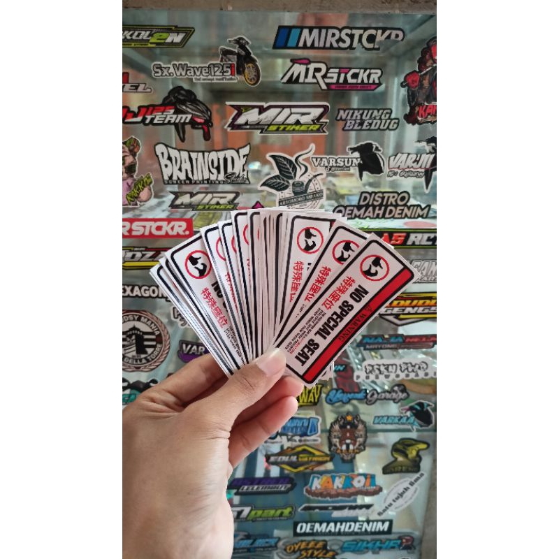 stiker motor viral no spesial seat