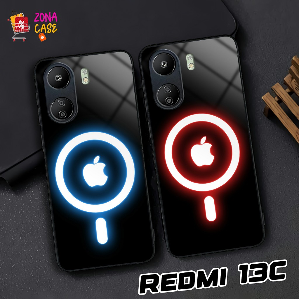 Softcase Glass Kaca Redmi 13C [E729] Case HP Redmi 13C - Casing Redmi 13C - Softcase Redmi 13C Terbaru