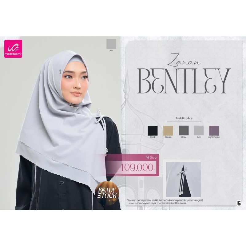 zanan Bentley - kerudung instan Rabbani - kerudung segiempat instan