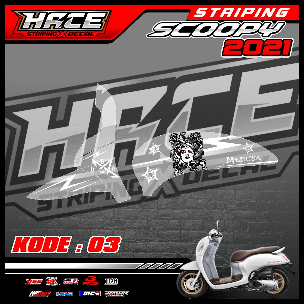 03 STICKER UV TRANSPARAN SCOOPY 2021 - STICKER STRIPING UV SCOOPY 2021 MEDUSA