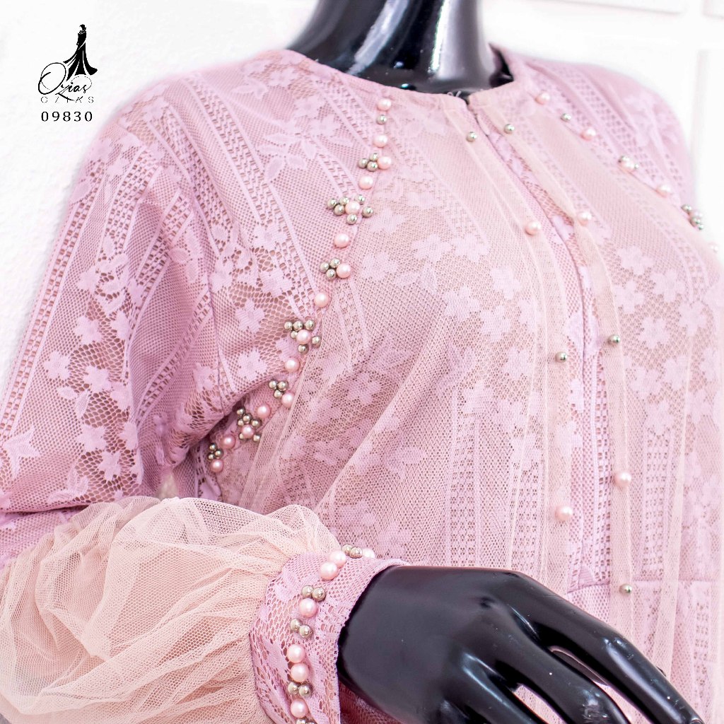 Ozias - Gamis Brokat Garden Lace 09830 Ld 105-1