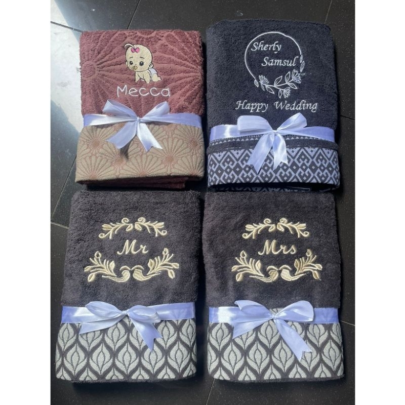 Handuk Besar Morning Whistle Custom Bordir