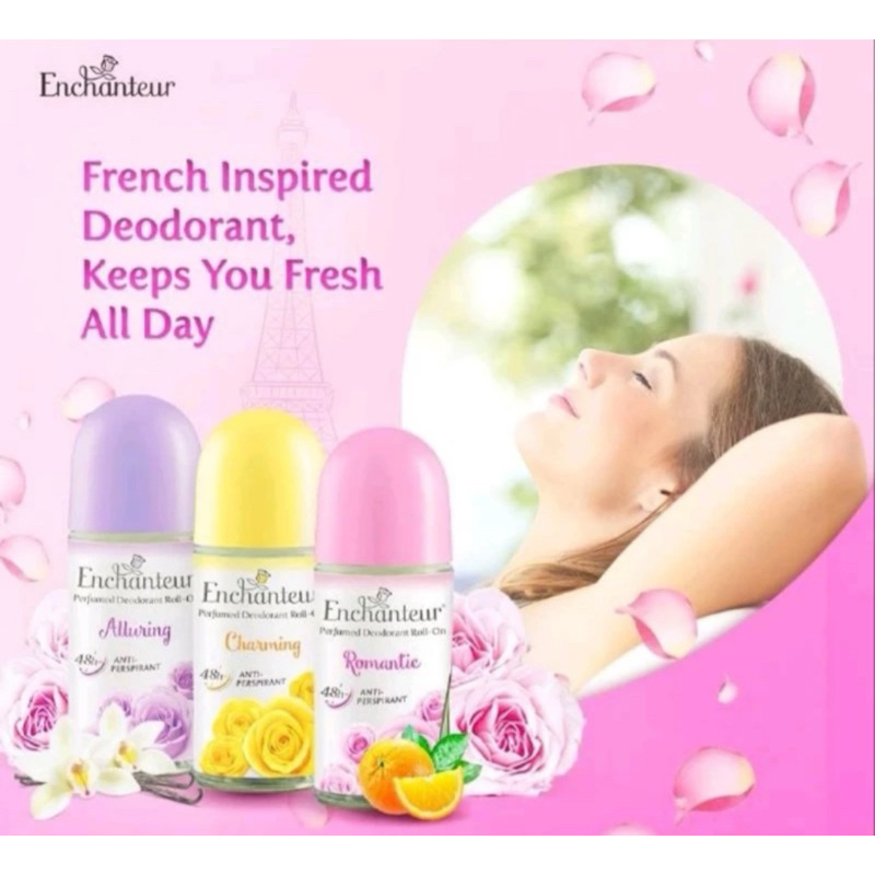 ENCHANTEUR Roll On Deodorant Whitening 40ml