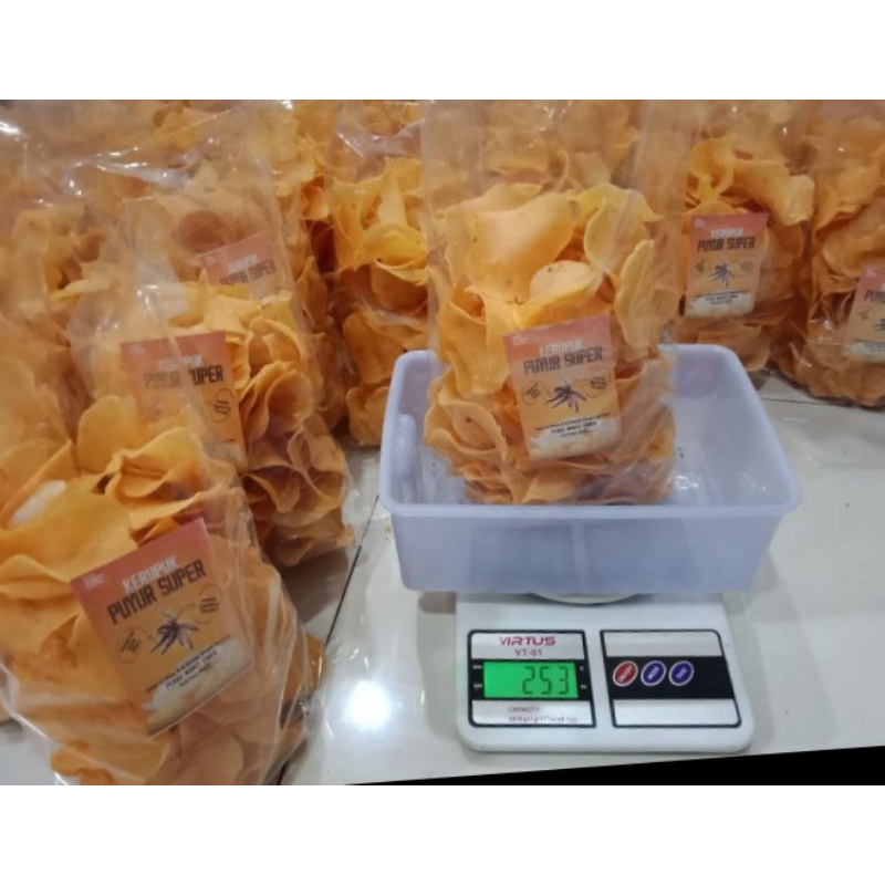 

krupuk puyur pedas manis