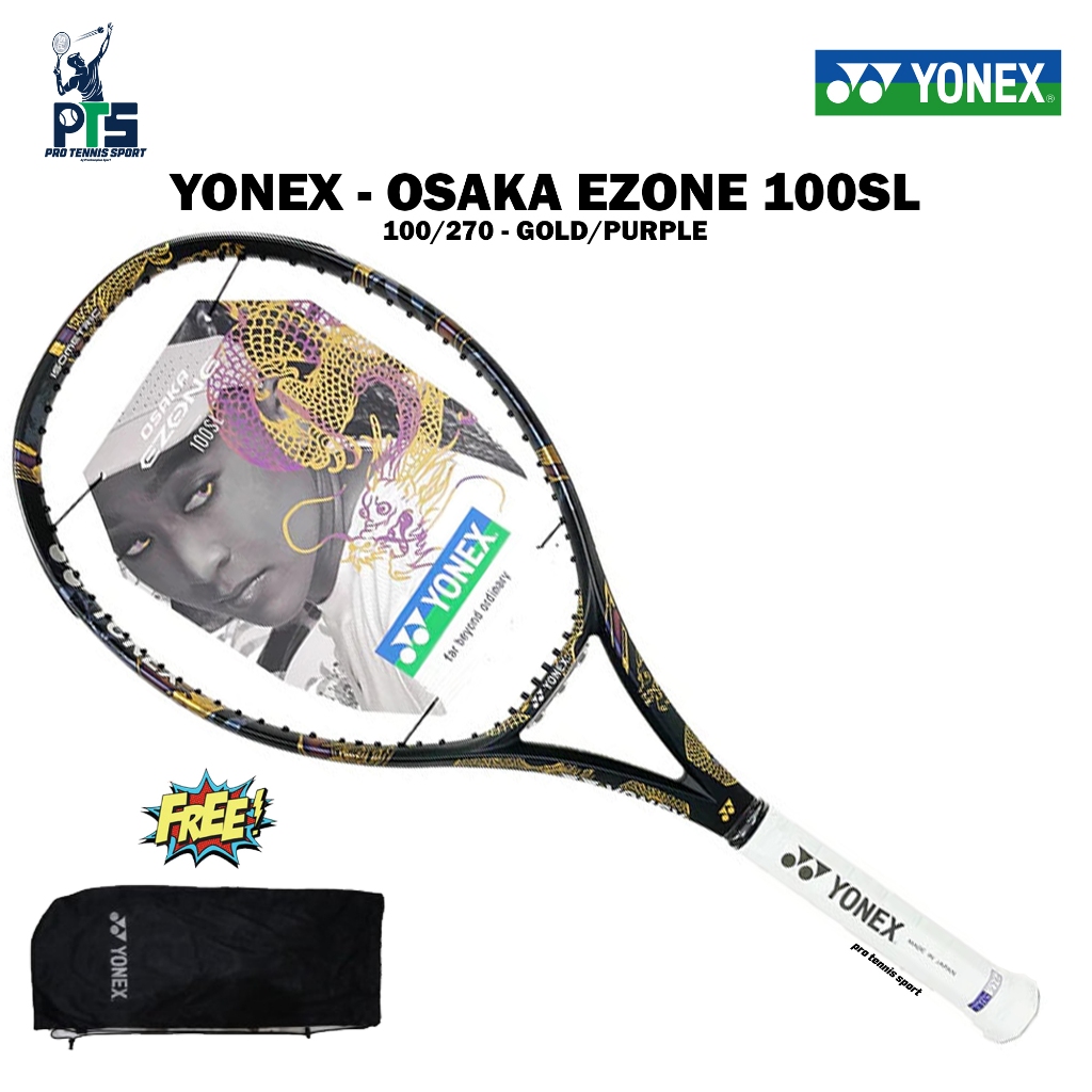 Raket Tennis Yonex Ezone Naomi Osaka 100 SL 270 Gold Purple