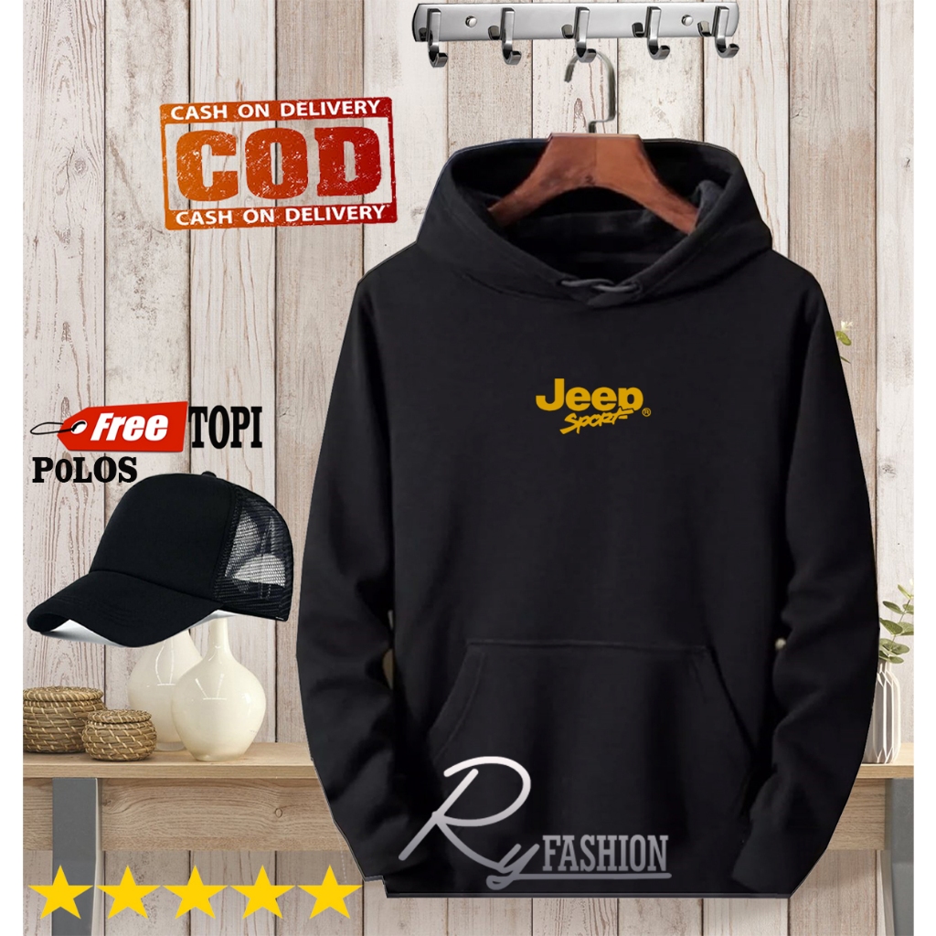 RY DISTRO - promo hoodie logo jeeb sport motif gold ..bonus topih  / Kaos Pria / Kaos Polos / Ry Dis
