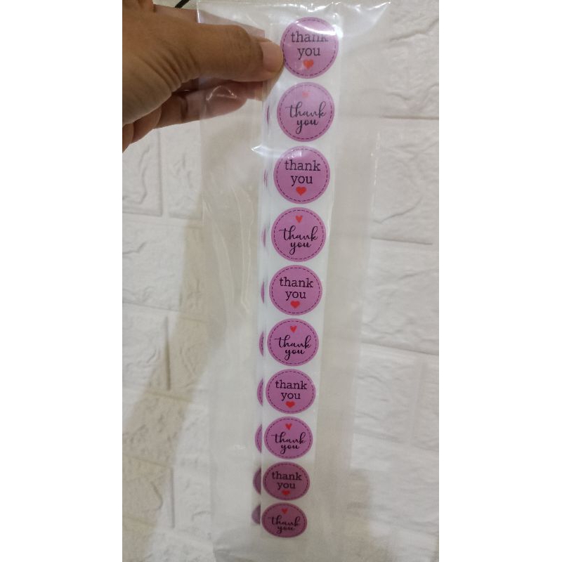 

MBJM - 100 PCS STICKER THANK YOU BERBAGAI MOTIF