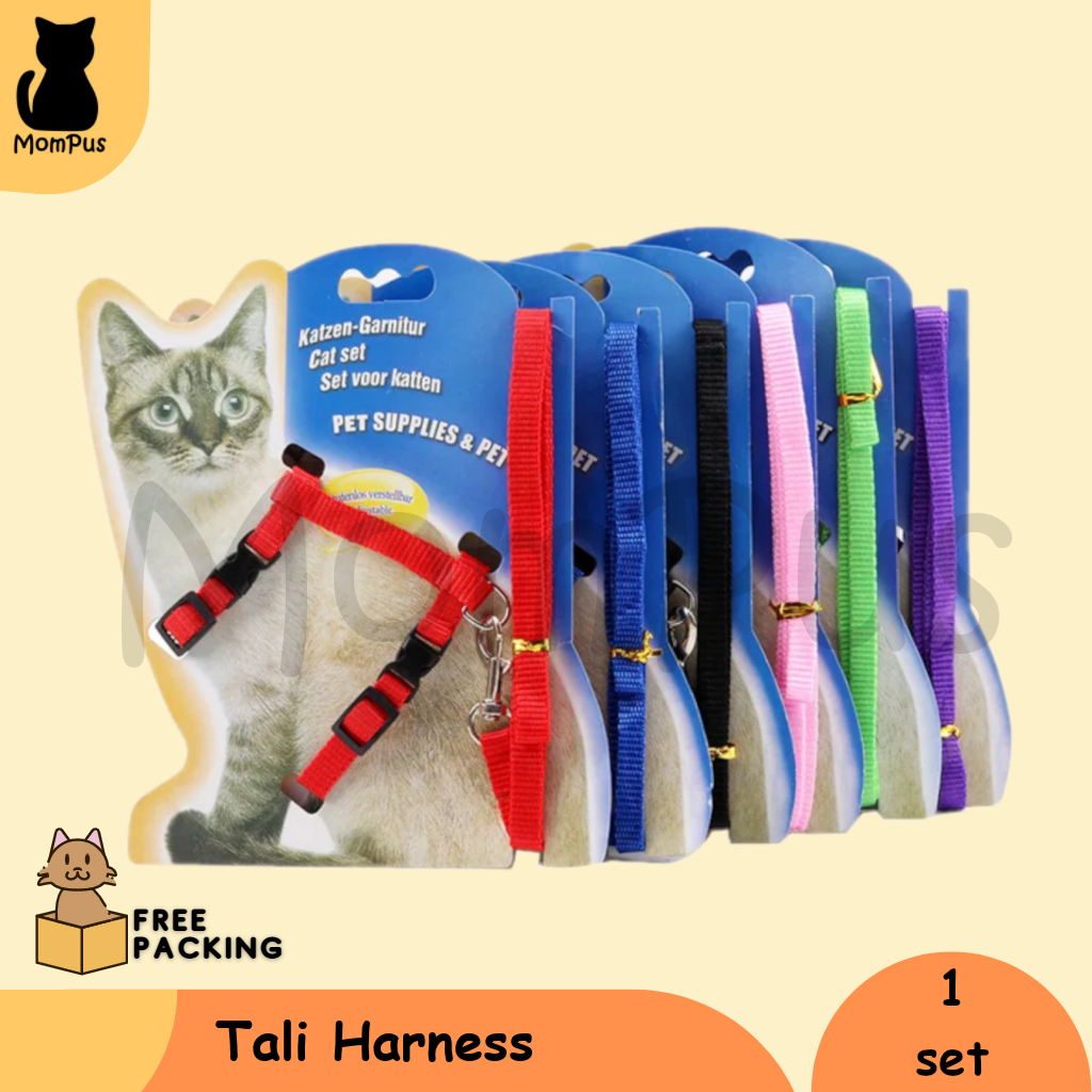 Kalung Harness KUCING Tali Tuntun Panjang