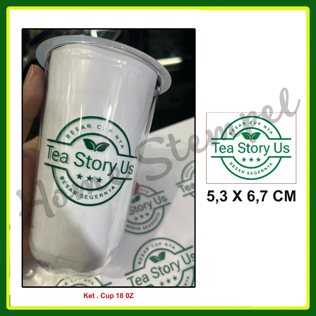 

stempel Gelas Cup / Plastik / Custom-Free Tinta