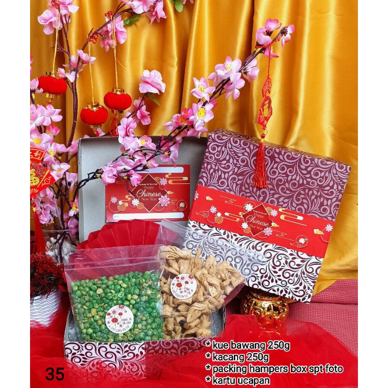 

Parcel hampers Imlek / parcel makanan Chinese New Year CNY / hantaran sin cia / sang nie / sang le