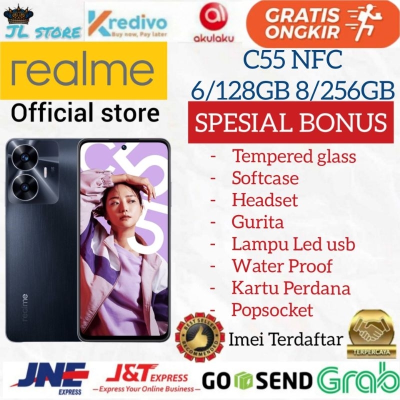 REALME C55 NFC RAM 8GB 256GB 6/128GB GARANSI RESMI REALME INDONESIA