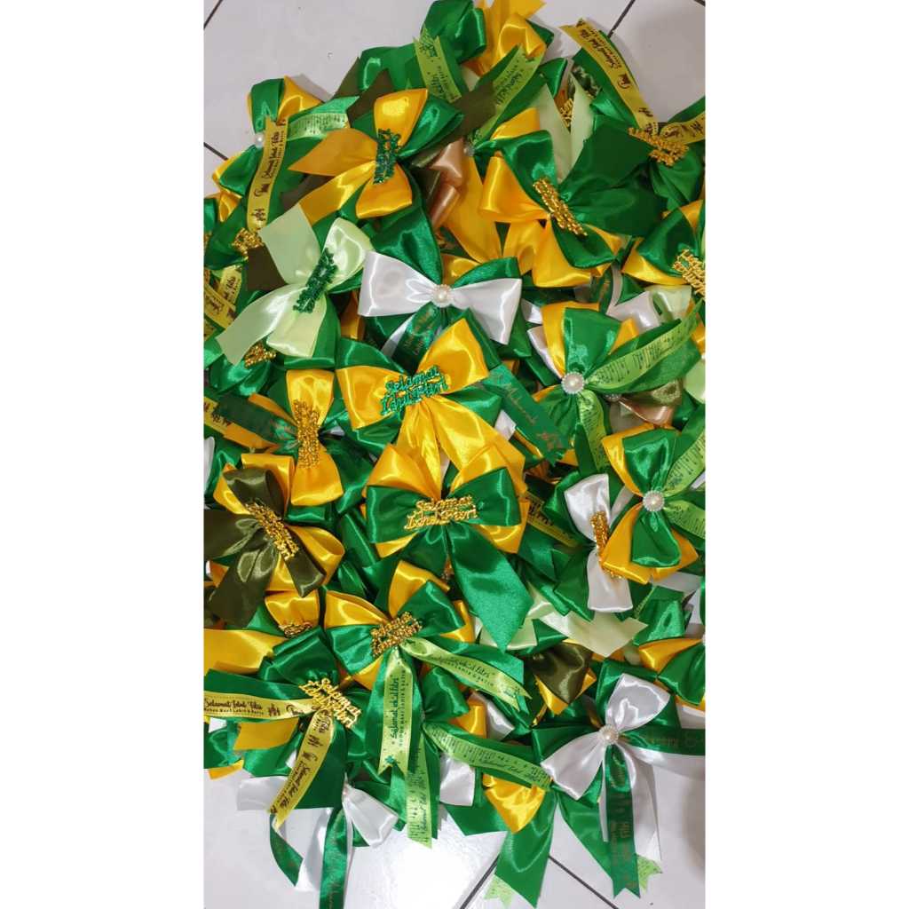 

PITA IDUL FITRI SIAP PAKAI PITA LEBARAN LANGSUNG TEMPEL RIBBON SATIN