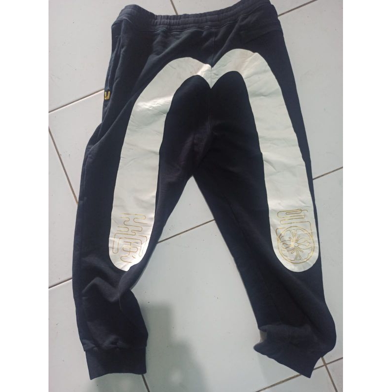 celana jogger evisu second, bekas/thrift