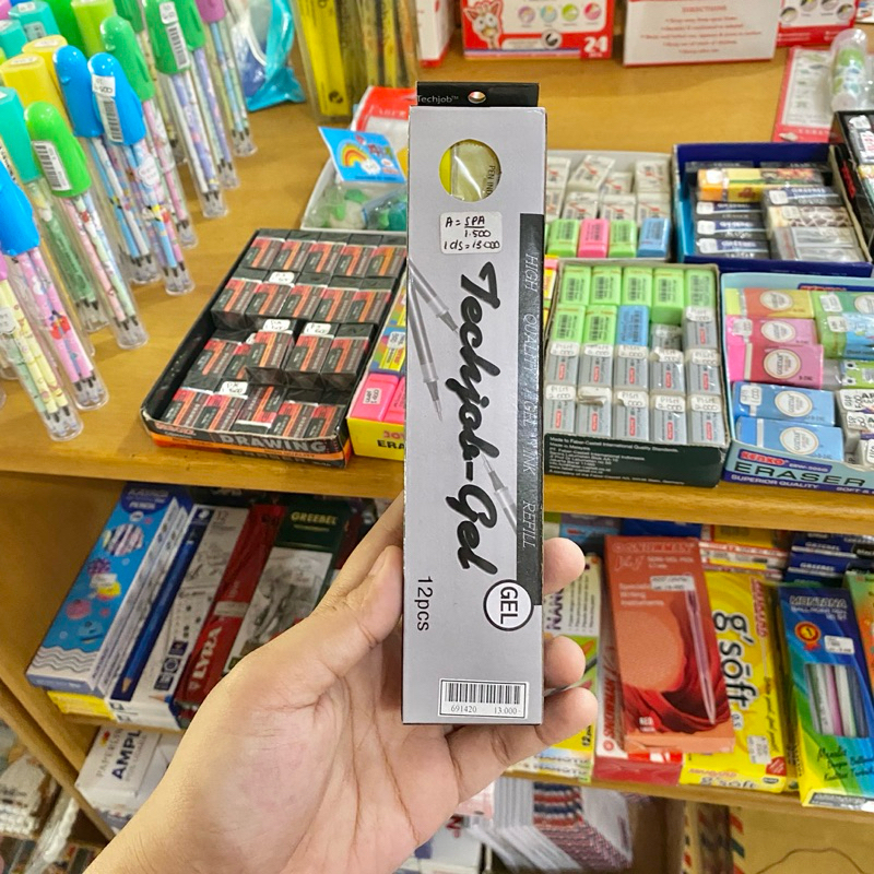 

12 PCS REFILL BOLPEN BOLPOIN PULPEN/ TECHJOB GEL