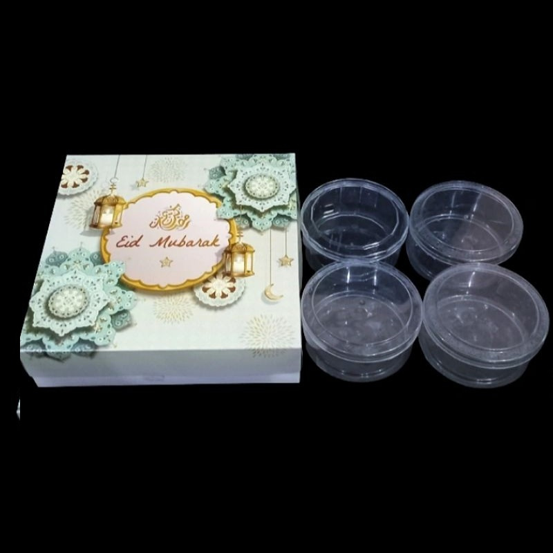 

(5 pcs) kardus motif lebaran dus toples kuker 500 gram isi 4 box kuker idul fitri hampers 30x30x8 cm