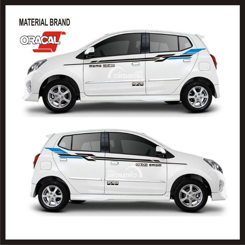 new stiker mobil Ayla Agya Honda jazz stiker terlaris