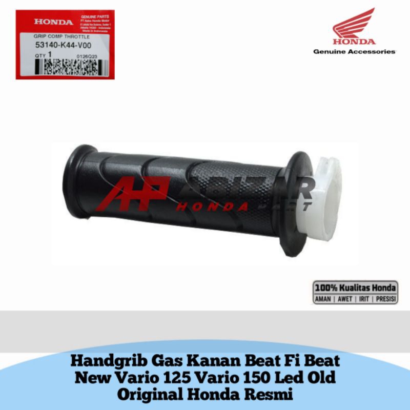53140-K44-V00 Handgrip Gas Kanan Beat Fi Beat New Vario 125 Vario 150 Led Old Original Honda Resmi
