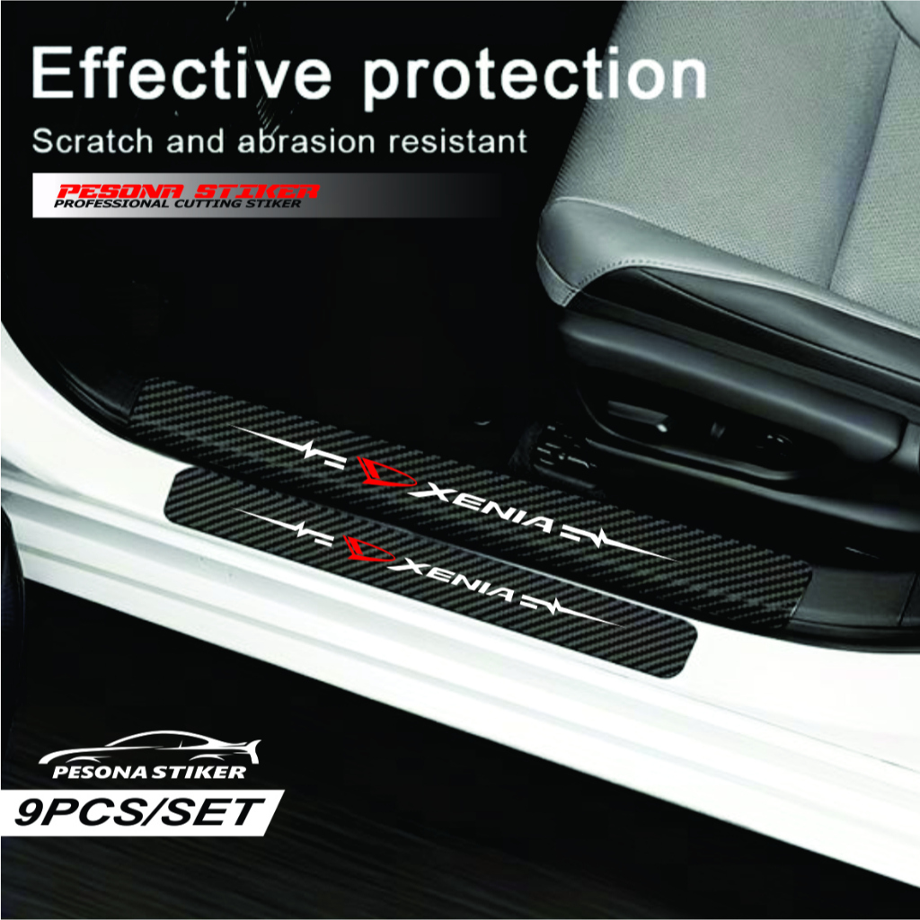 stiker carbon 3D stiker pengaman mobil XENIA stiker carbon mobil XENIA stiker carbon pengaman stiker
