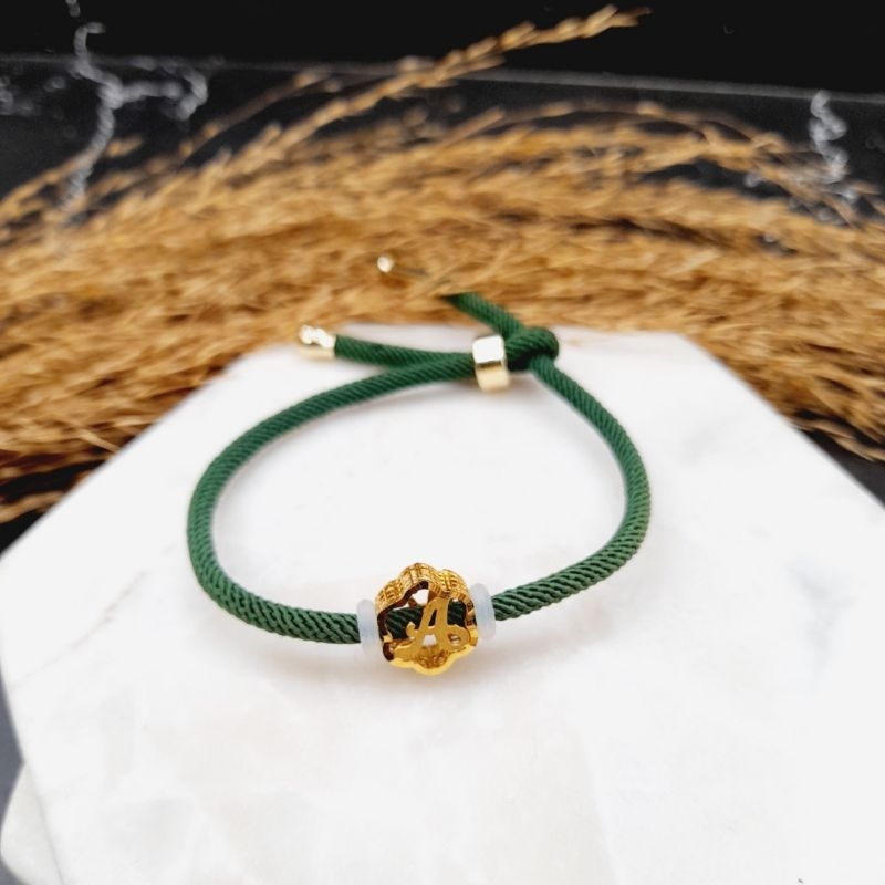 Gelang Tali Emas Var Huruf Latin