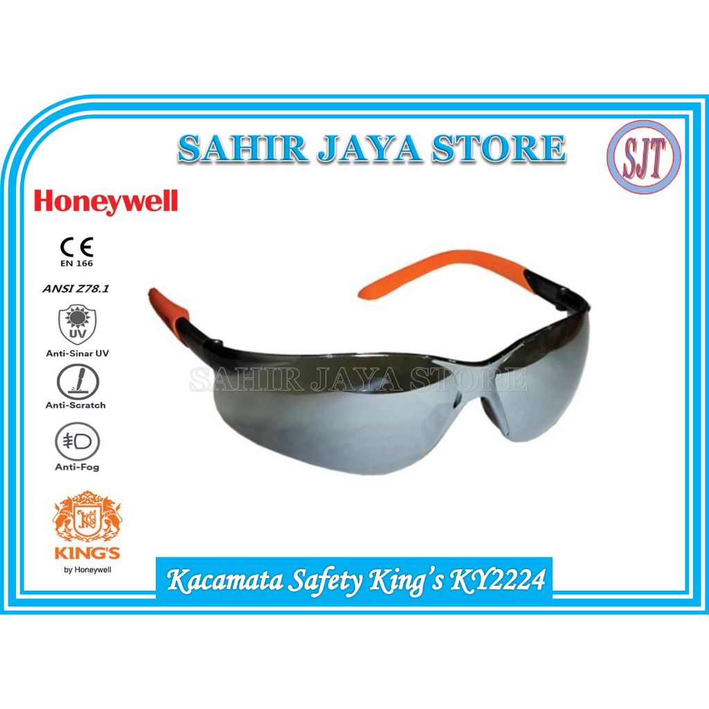 Kacamata Safety Honeywell KY2224 Anti Scratch Safety Glasses KY 2224 Kacamata Laboratorium