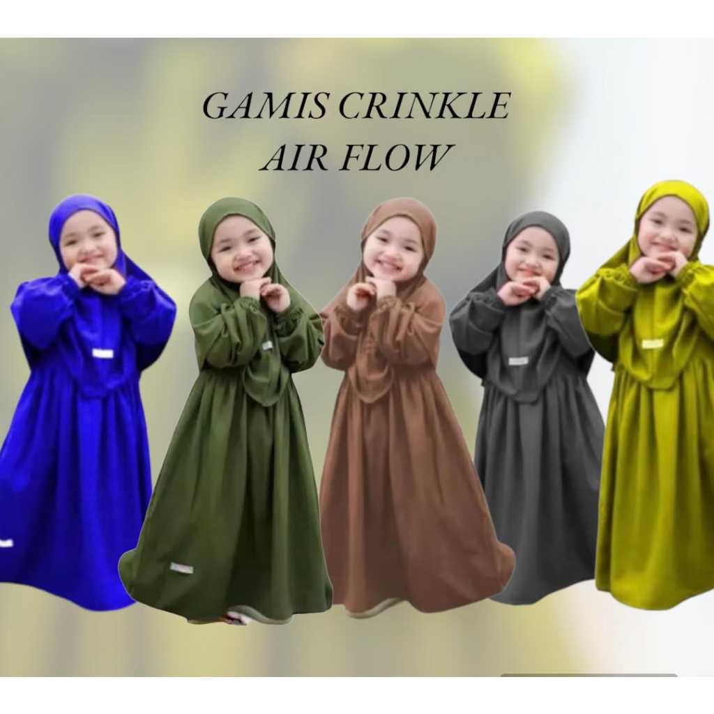 terlaris gamis syar'i anak perempuan couple ibu/dewasa