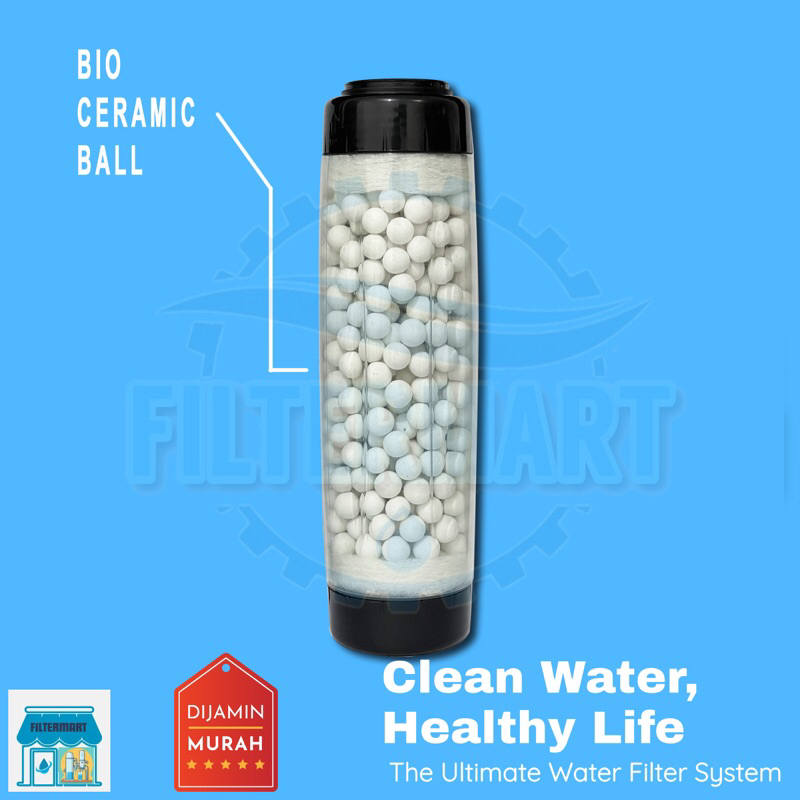 CATRIDGE REFILL FILTER AIR ISI BIO KERAMIK CERAMIC BALL 10 10 INCH