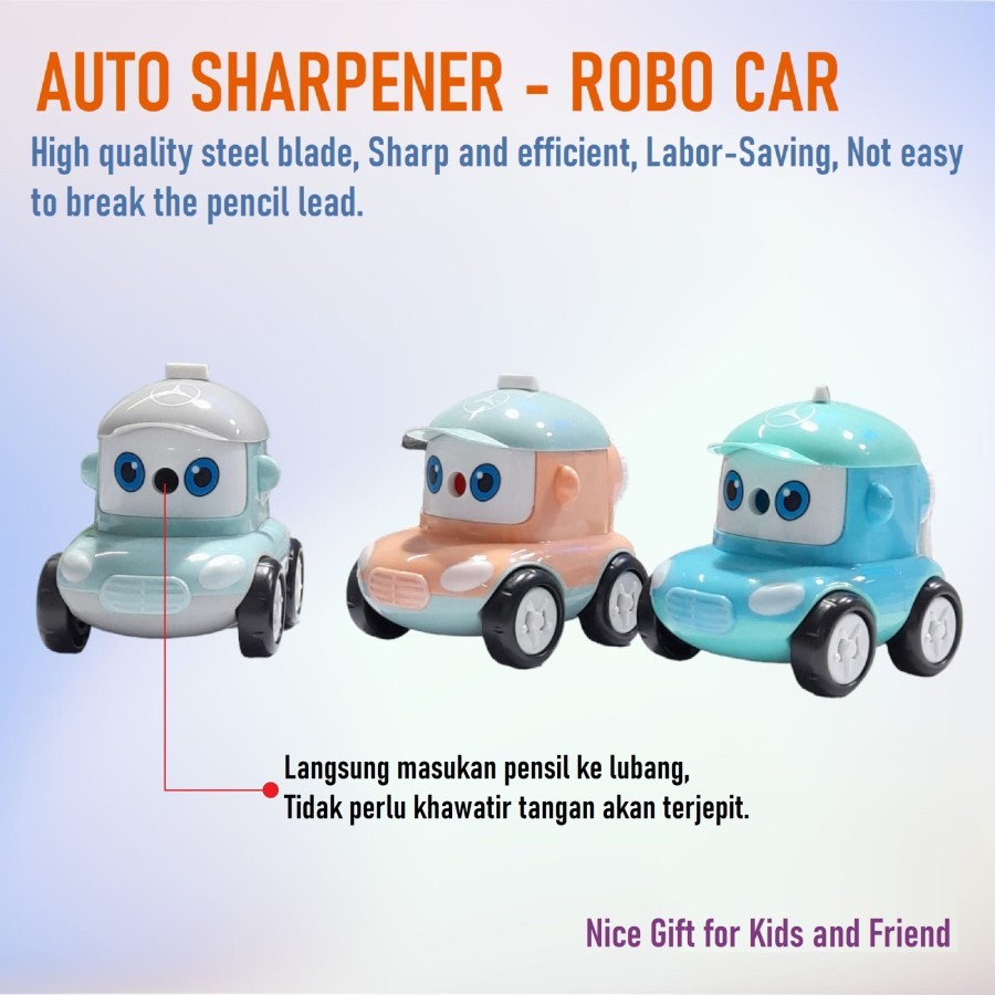

Serutan Pensil Putar / Rautan Meja Putar / Auto Pencil Sharpener 904