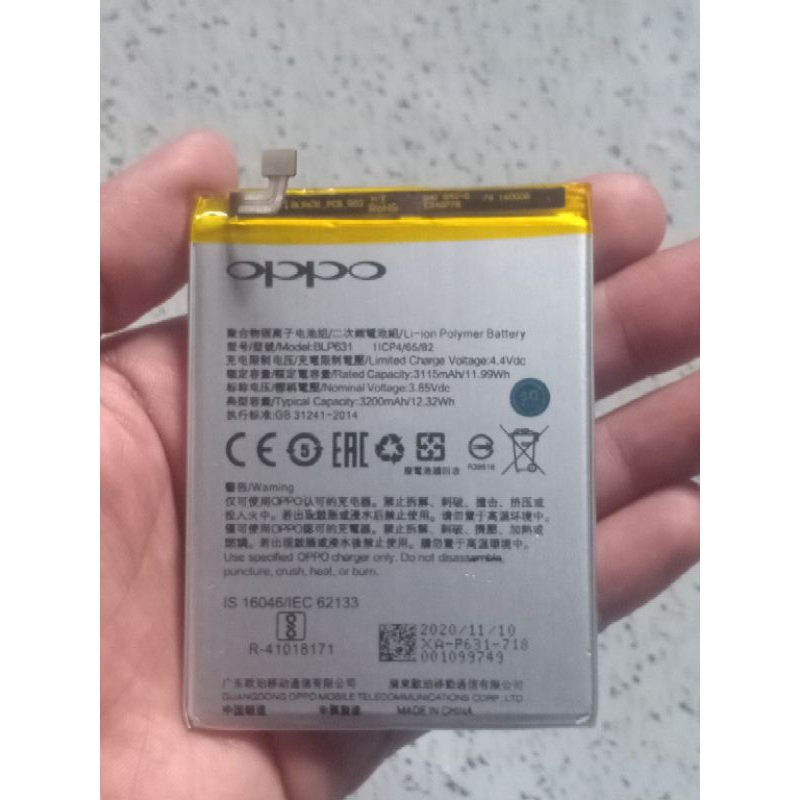 Baterai BLP-631 for oppo f3 ,f3 plus