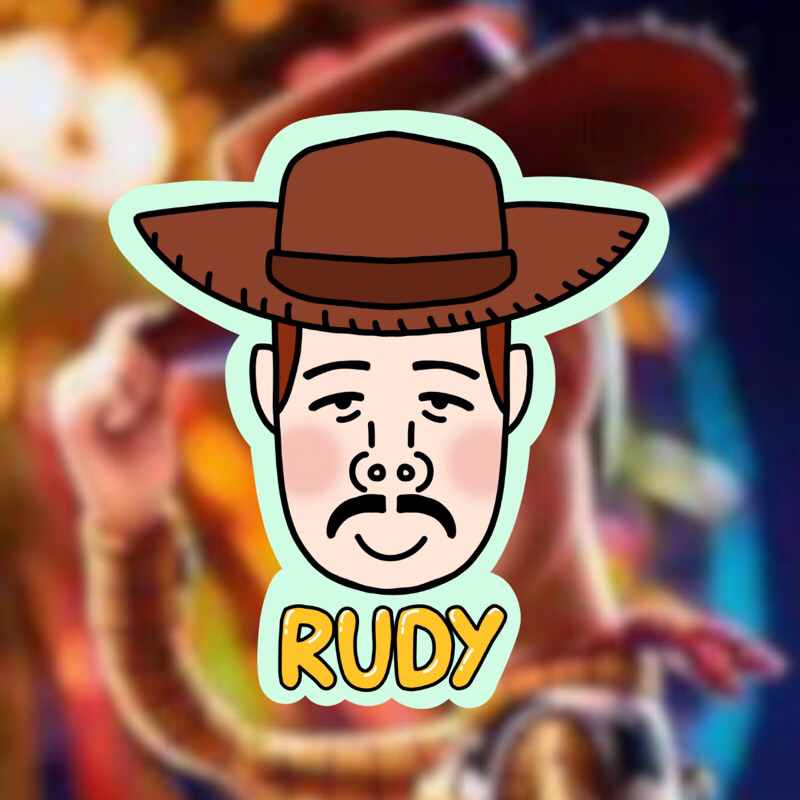 

Rudy “Woody” Toy Story Vinyl Sticker