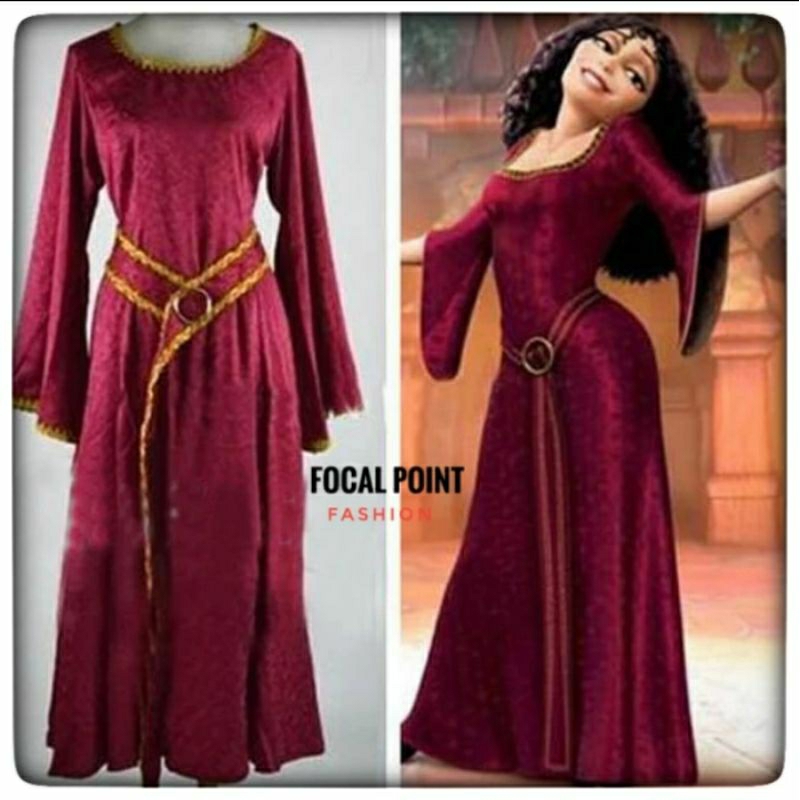 kostum mother gothel evil Rapunzel costume