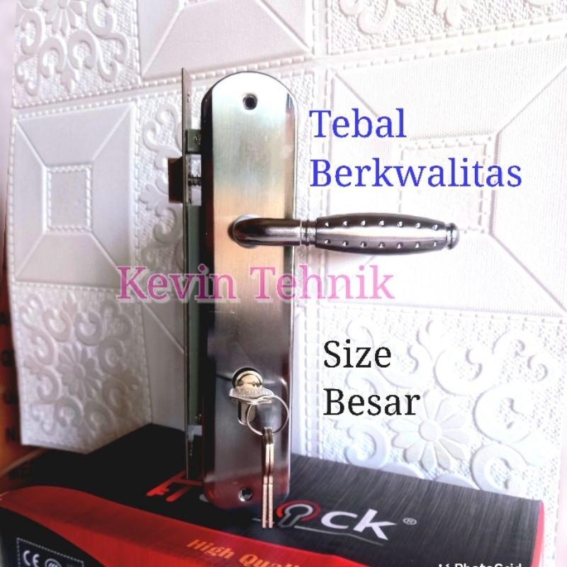 Kunci Pintu Besar Set 25 cm, Kunci Pintu Rumah Besar Komplit, Kunci Handle Pintu Rumah Besar 25 cm