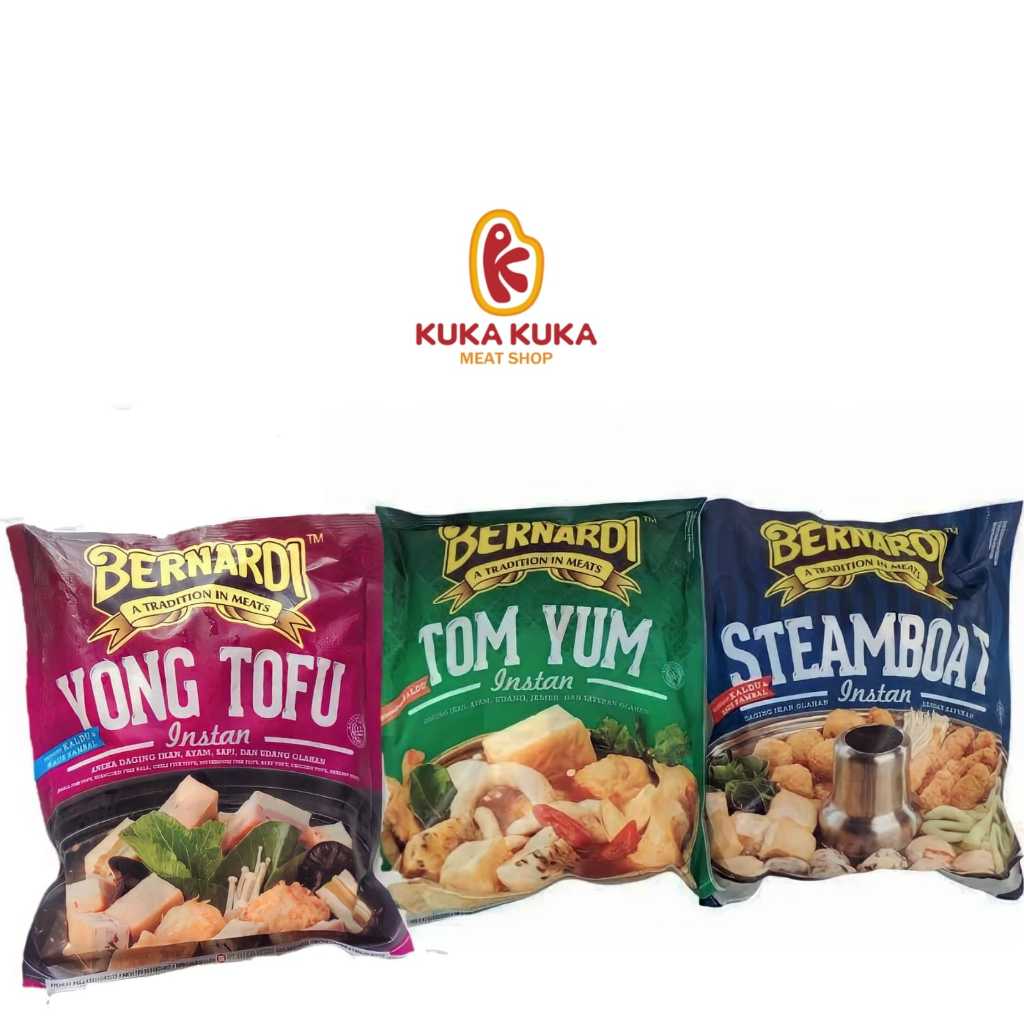 

Bernardi Steamboat / Tomyum / Yong Tofu Shabu Instant Frozen Halal 300gr