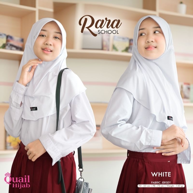 jilbab kerudung anak sekolah rara scholl quail hijab