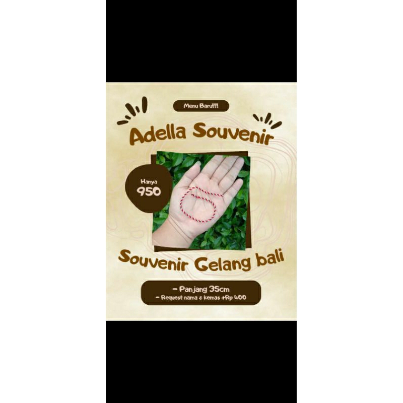Gelang Tridatu Tali Sendiri |Souvenir Gelang bali