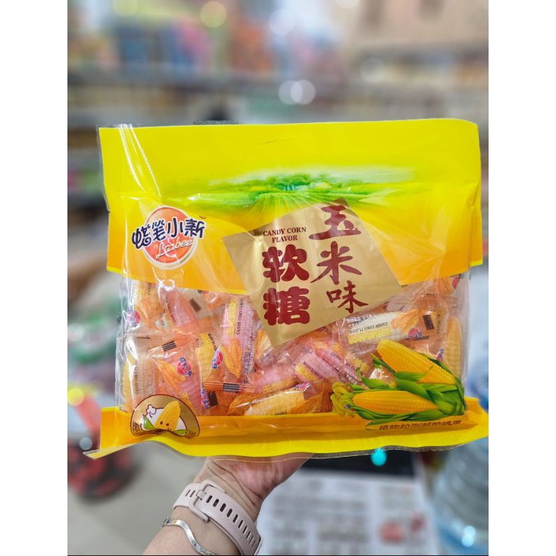 EDISI IMLEK PERMEN JAGUNG 300GRAM/CANDY CORN FLAVOR/CEMILAN PERMEN KENYAL RASA JAGUNG